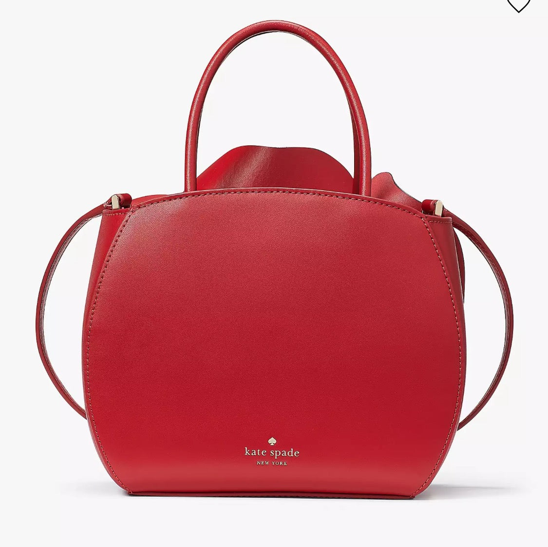 NWT KATE SPADE Flora 3D Rose Leather Crossbody in Candied Cherry Handbag