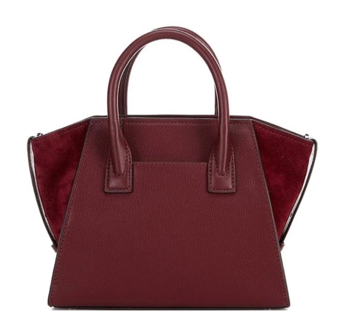 NWT Michael Kors Avril Small Leather/Suede Satchel