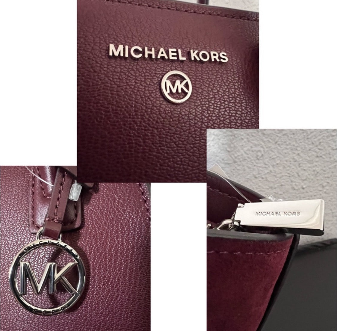 NWT Michael Kors Avril Small Leather/Suede Satchel
