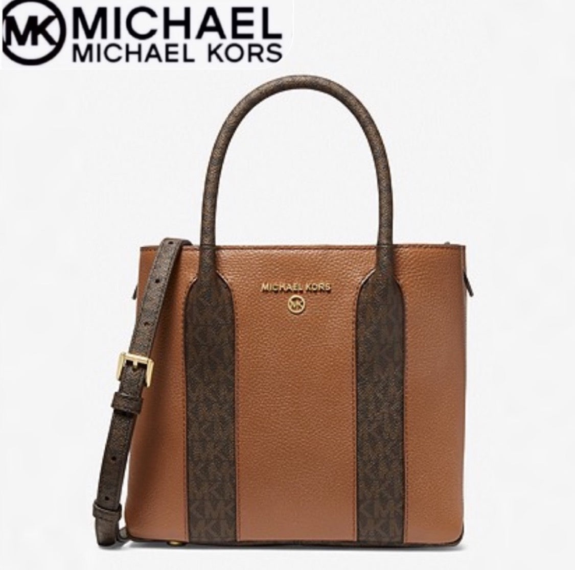 NWT Michael Kors Austin Medium Leather Messenger