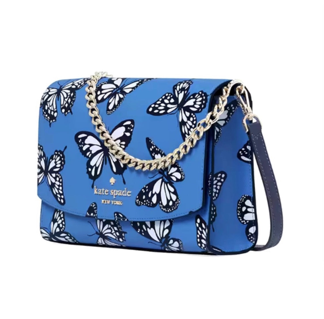 NWT Kate Spade Carson Convertible Leather Crossbody Butterfly Print
