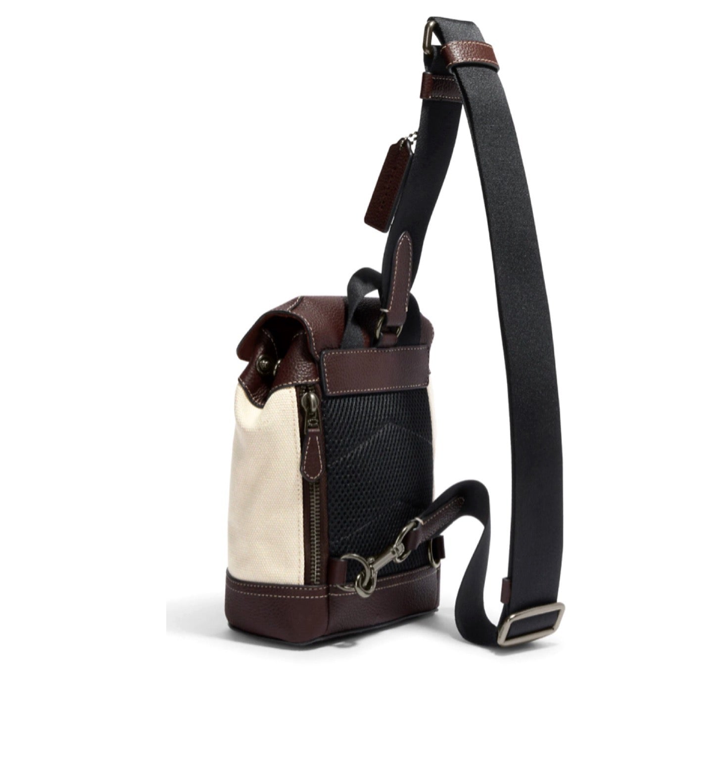 NWT COACH Hudson Small Pack Canvas/Leather