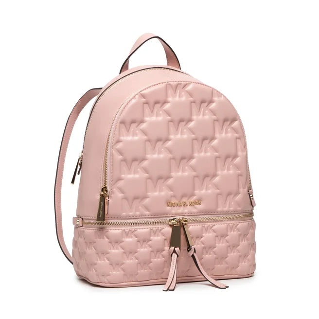 MICHAEL MICHAEL KORS Rhea Logo Embossed Leather Backpack