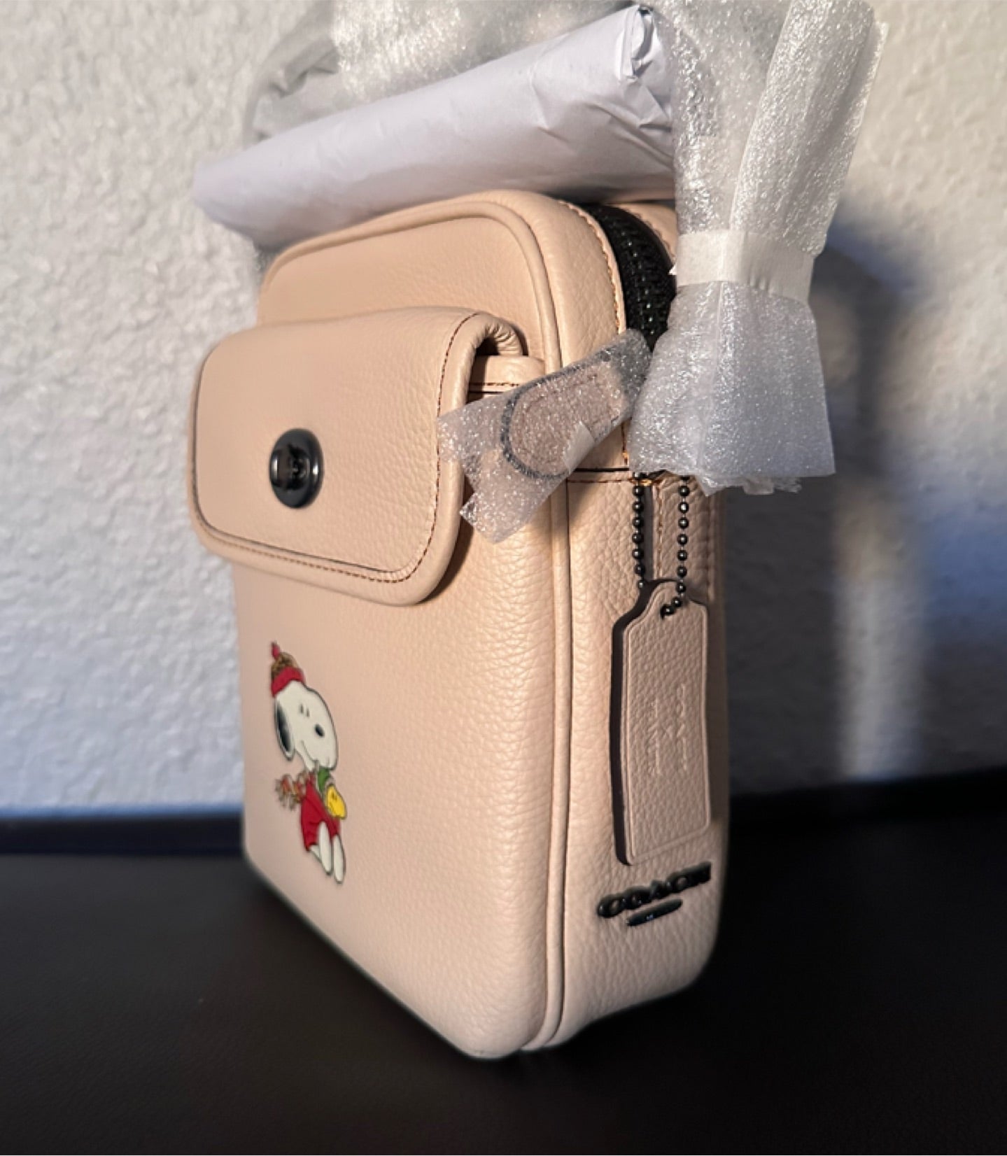 Coach Coach X Peanuts Heritage Crossbody With Snoopy Motif