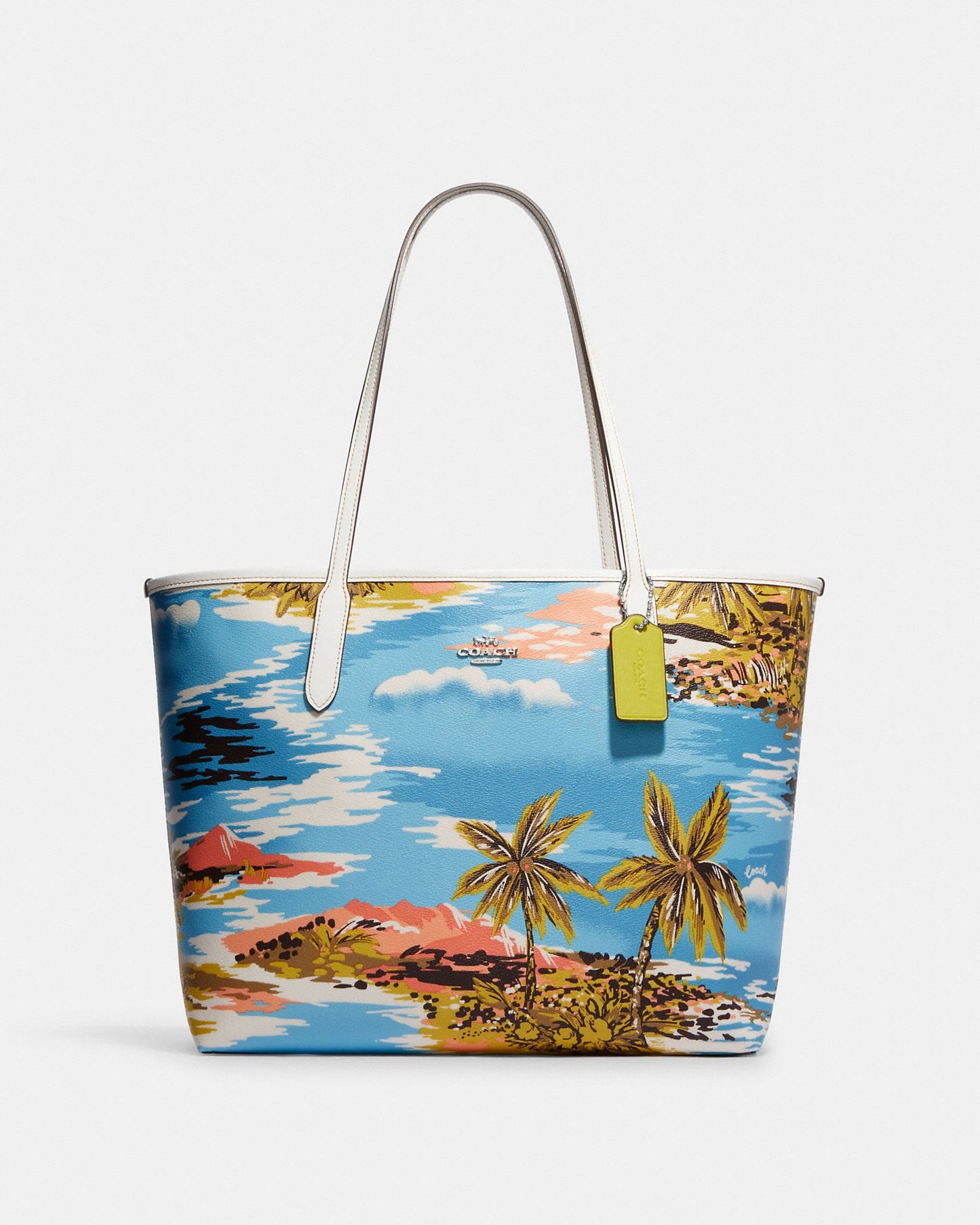 COACH City Tote With Hawaiian Print
