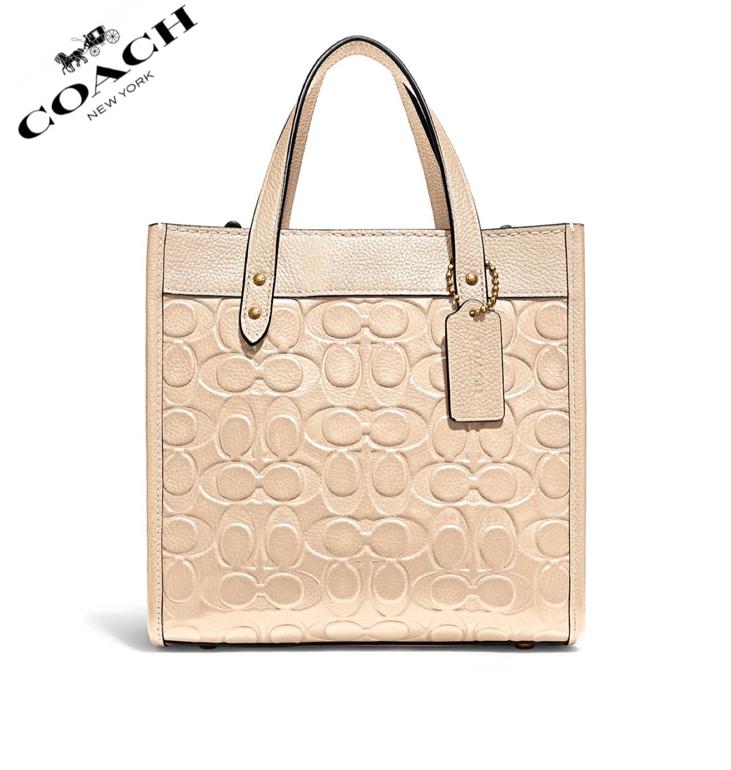 Coach Field Tote 22 with Patches, Women's Fashion, Bags & Wallets