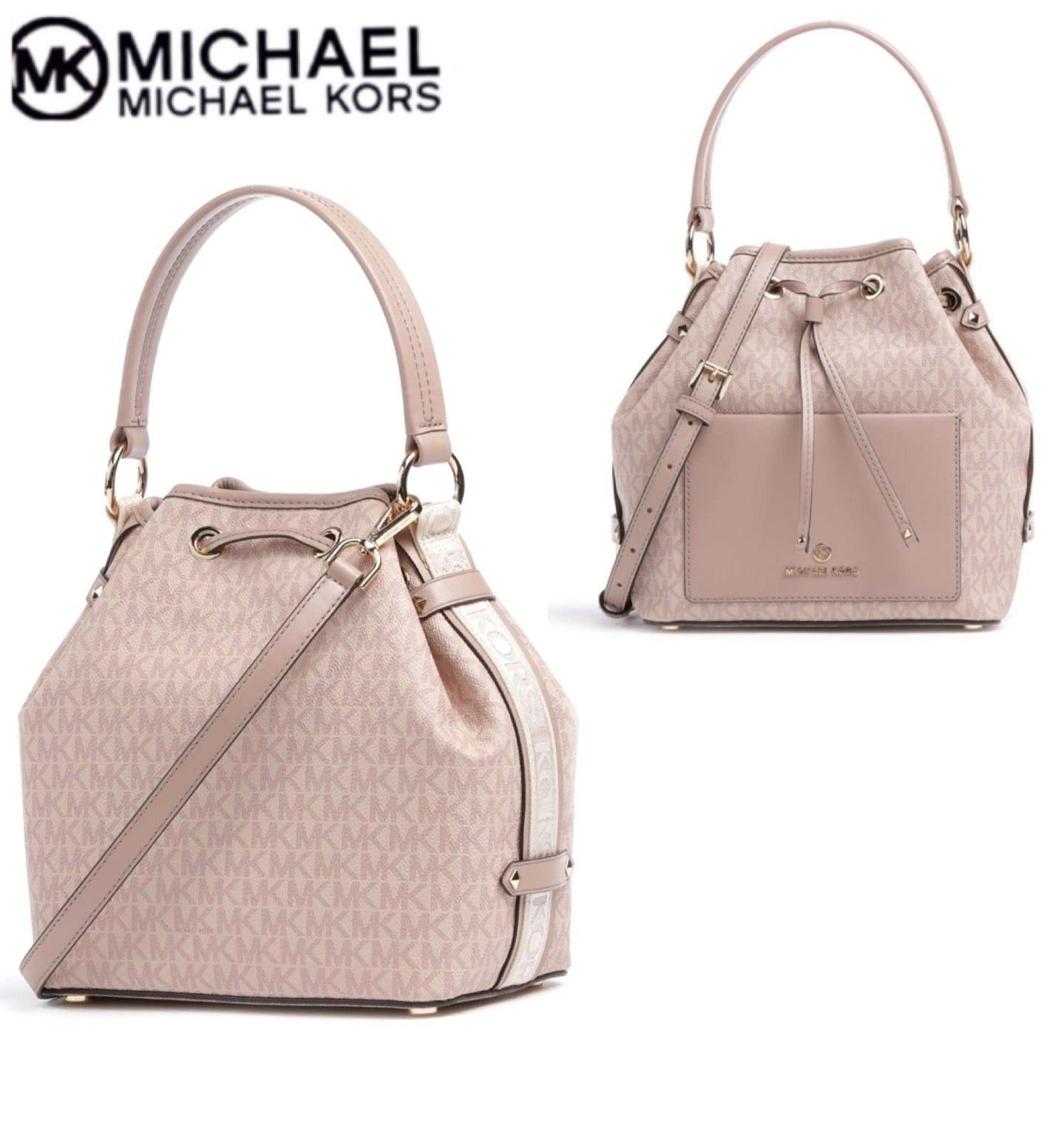 MICHAEL KORS Maeve Medium Bucket Bag Signature Canvas