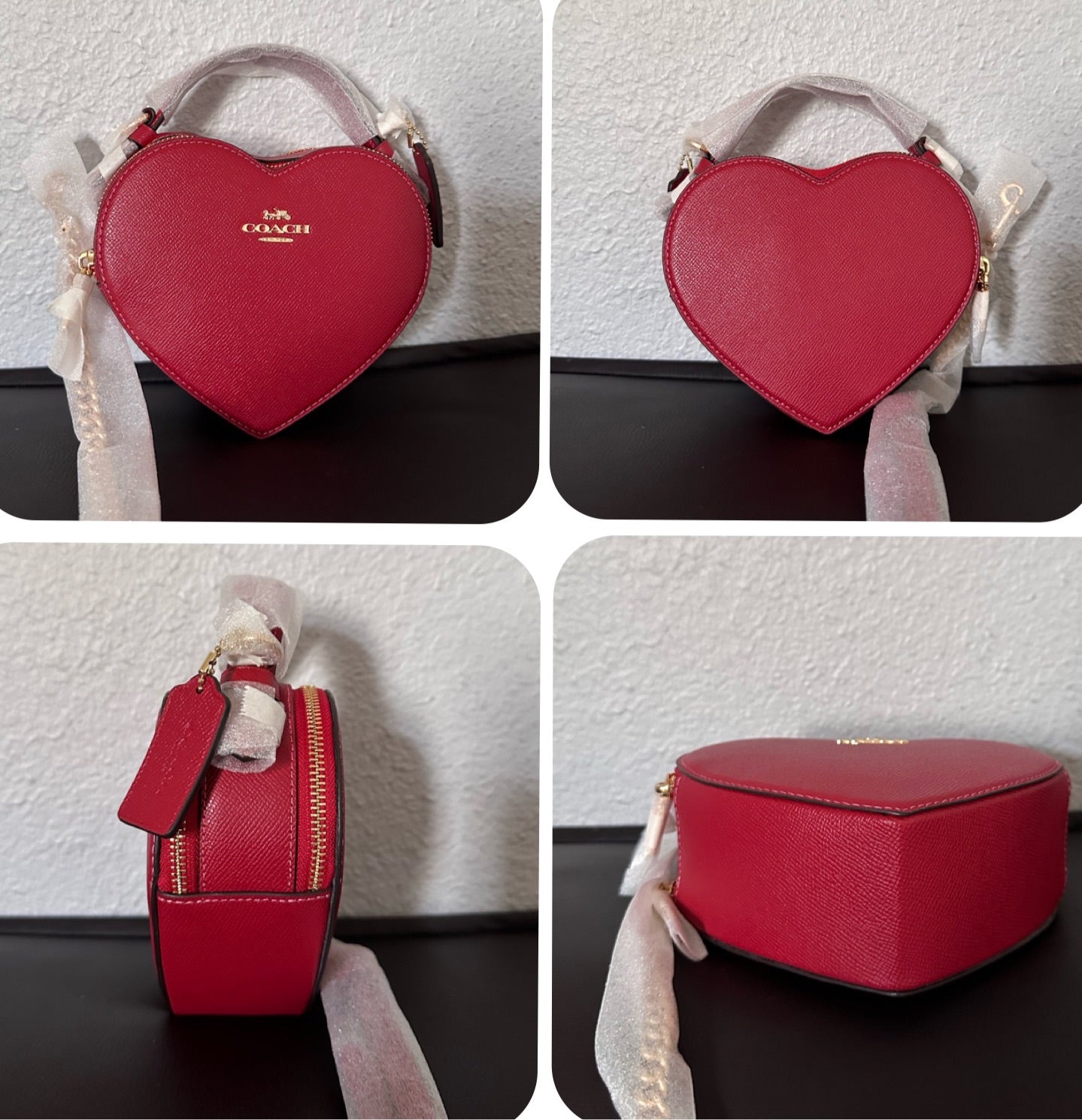 Coach Heart Leather Crossbody