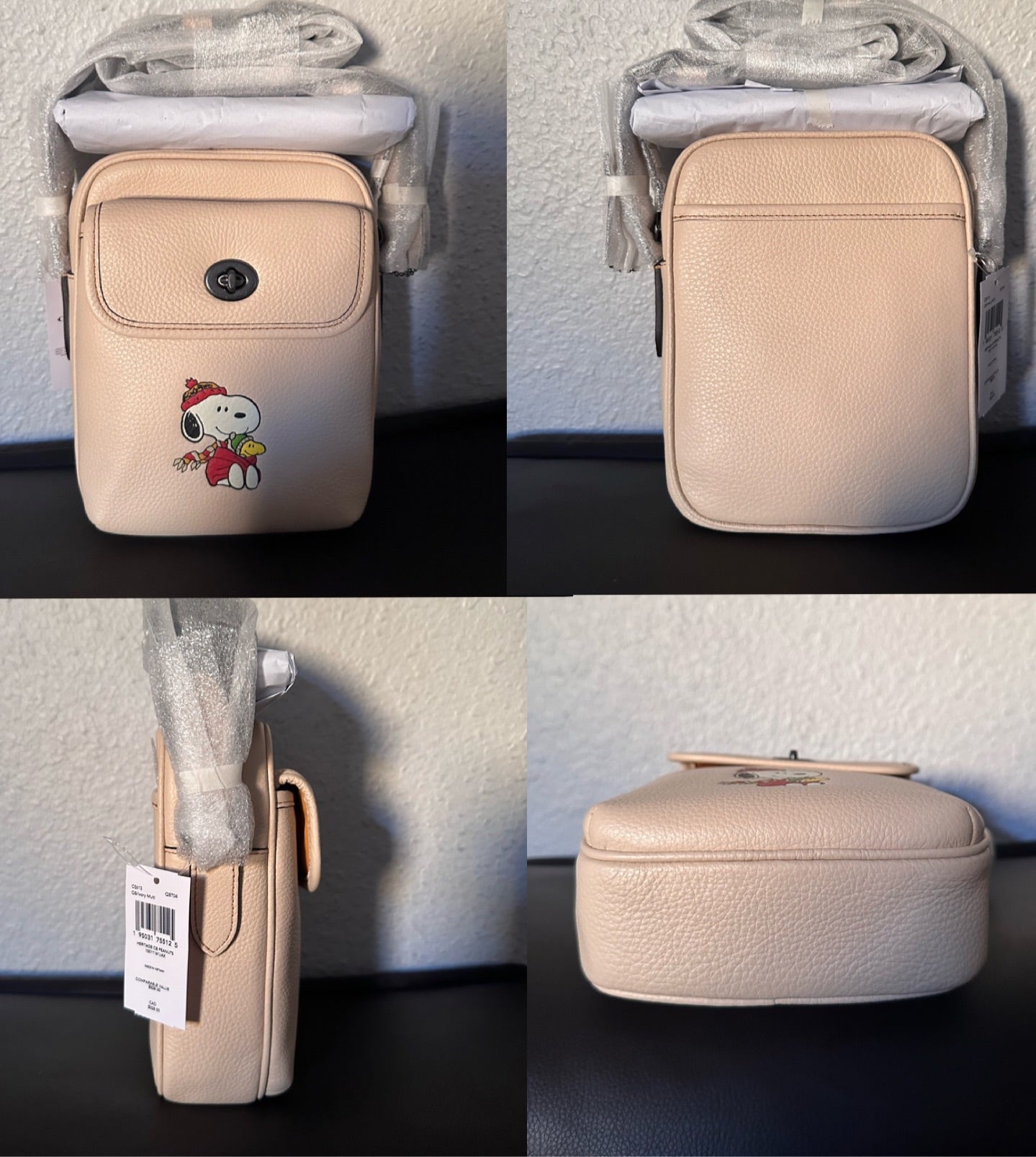 Coach Coach X Peanuts Heritage Crossbody With Snoopy Motif