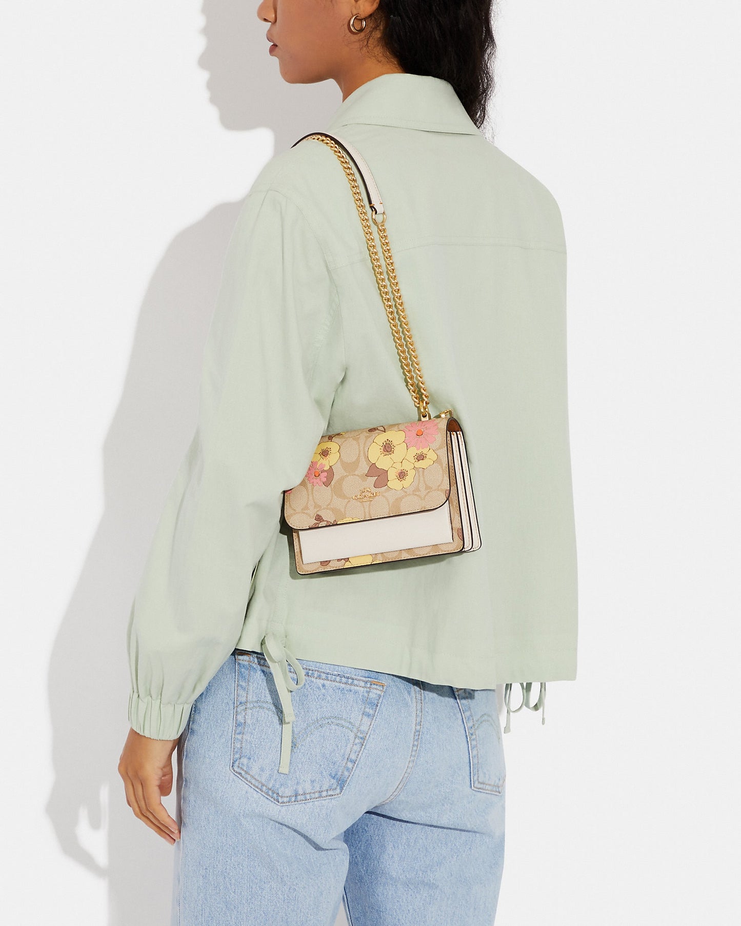 COACH Mini Klare Crossbody In Signature Canvas With Floral Cluster Print