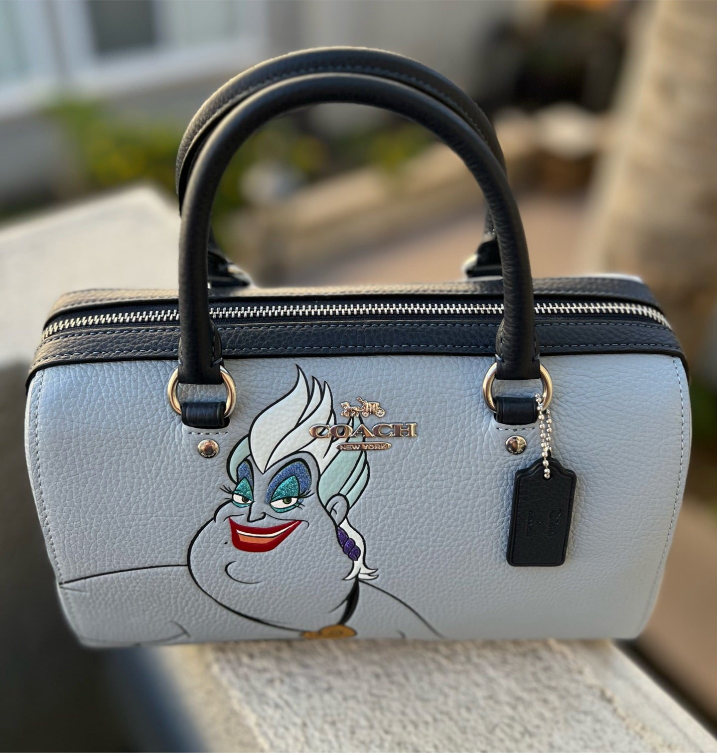 Disney X Coach Rowan Satchel With Ursula Motif