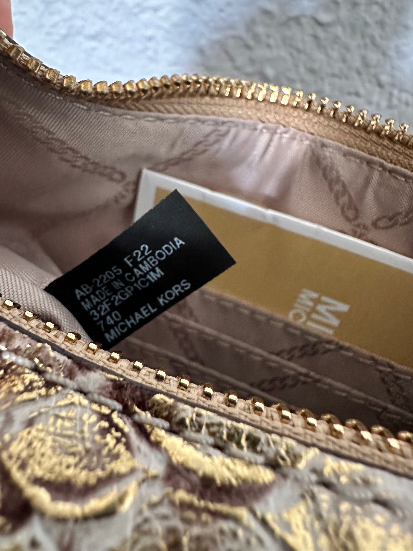 MICHAEL MICHAEL KORS Piper Small Two-Tone Snake Embossed Leather Shoulder Bag