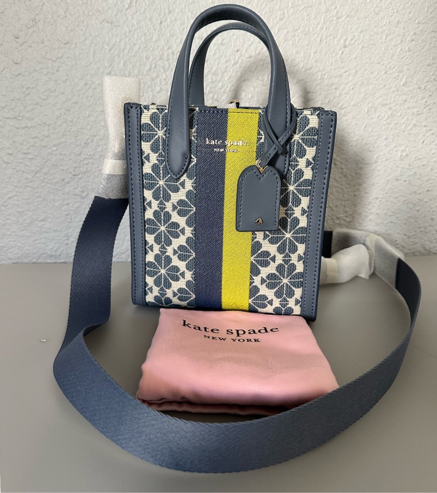 KATE SPADE Mini Manhattan Spade Flower Jacquard Tote