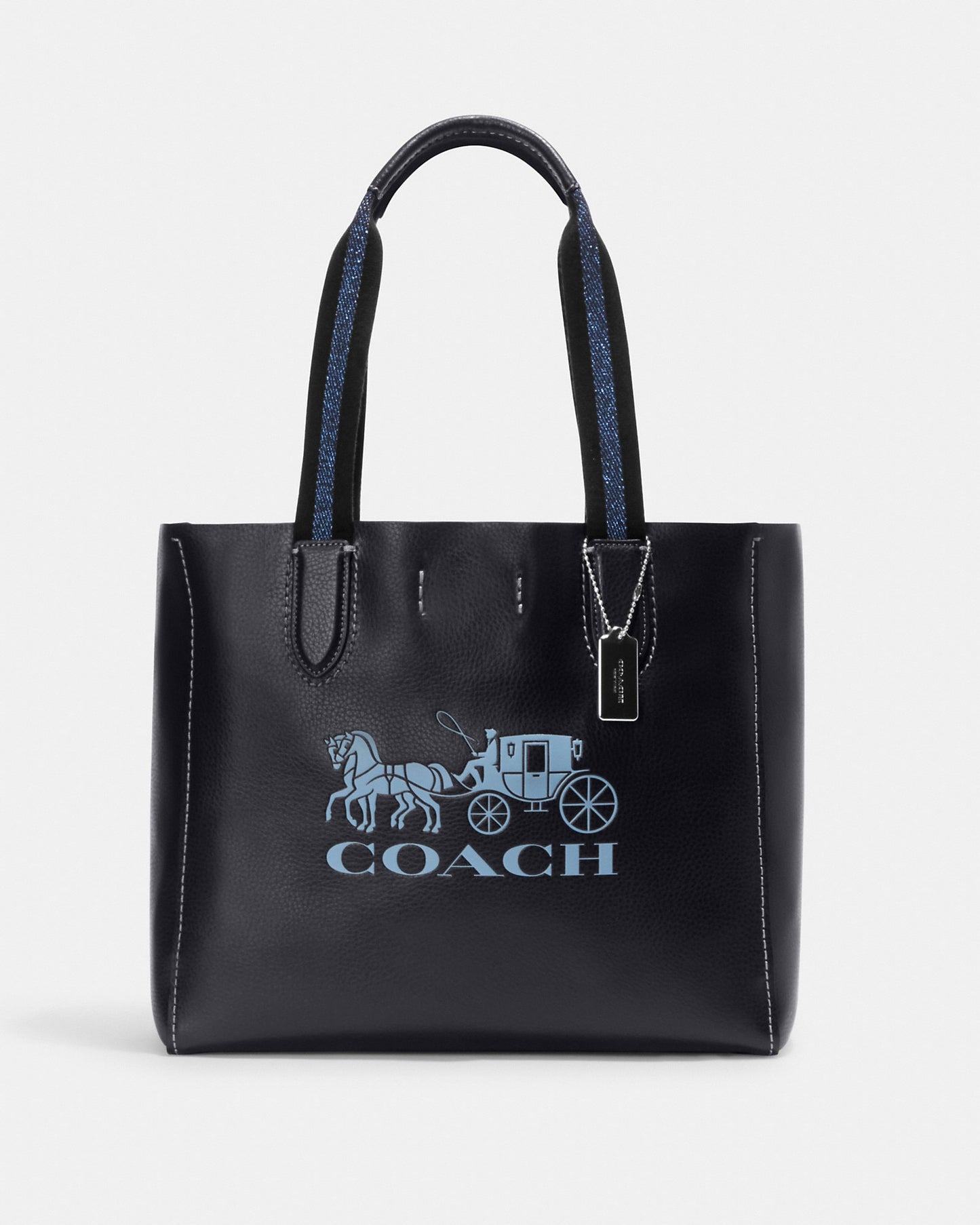 Coach Derby Leather Tote With Horse And Carriage