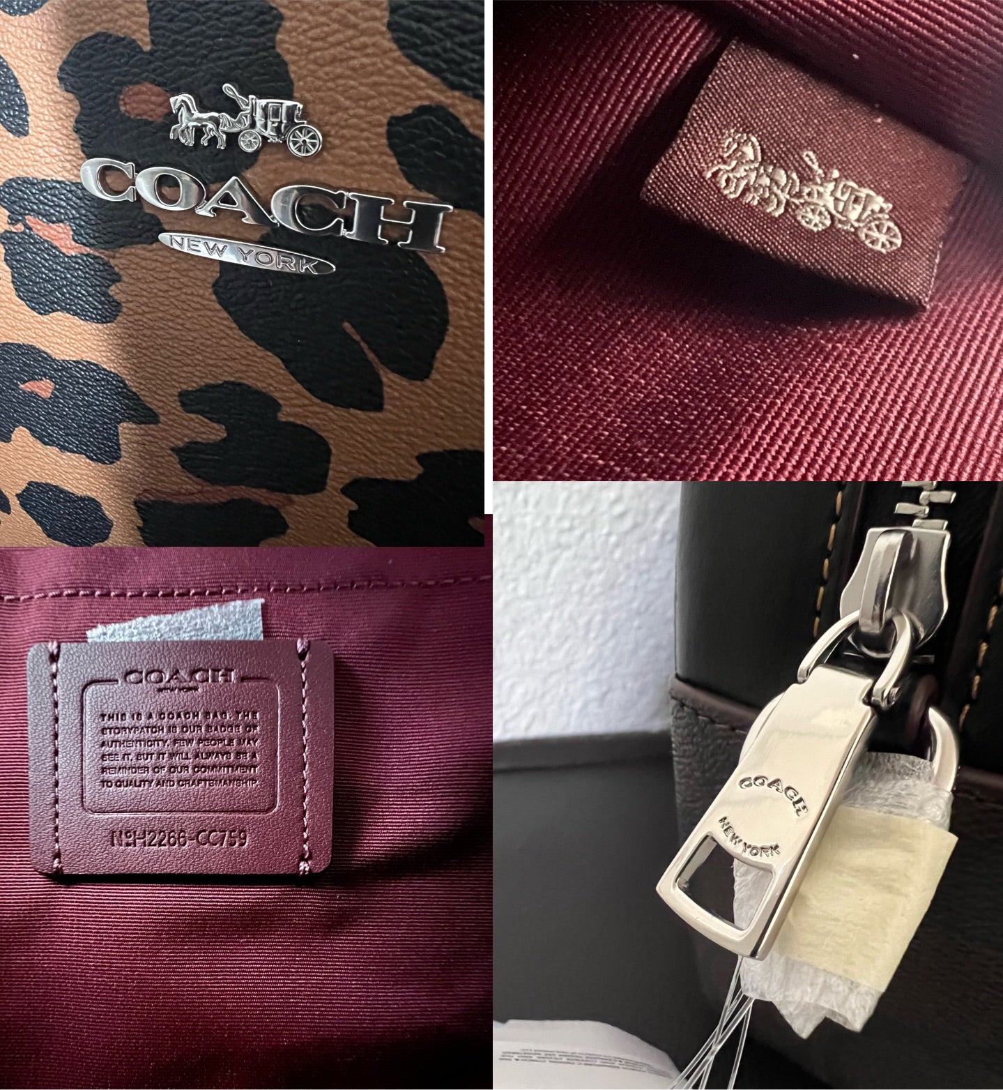 Coach Jamie Camera Bag In Signature Canvas With Leopard Print