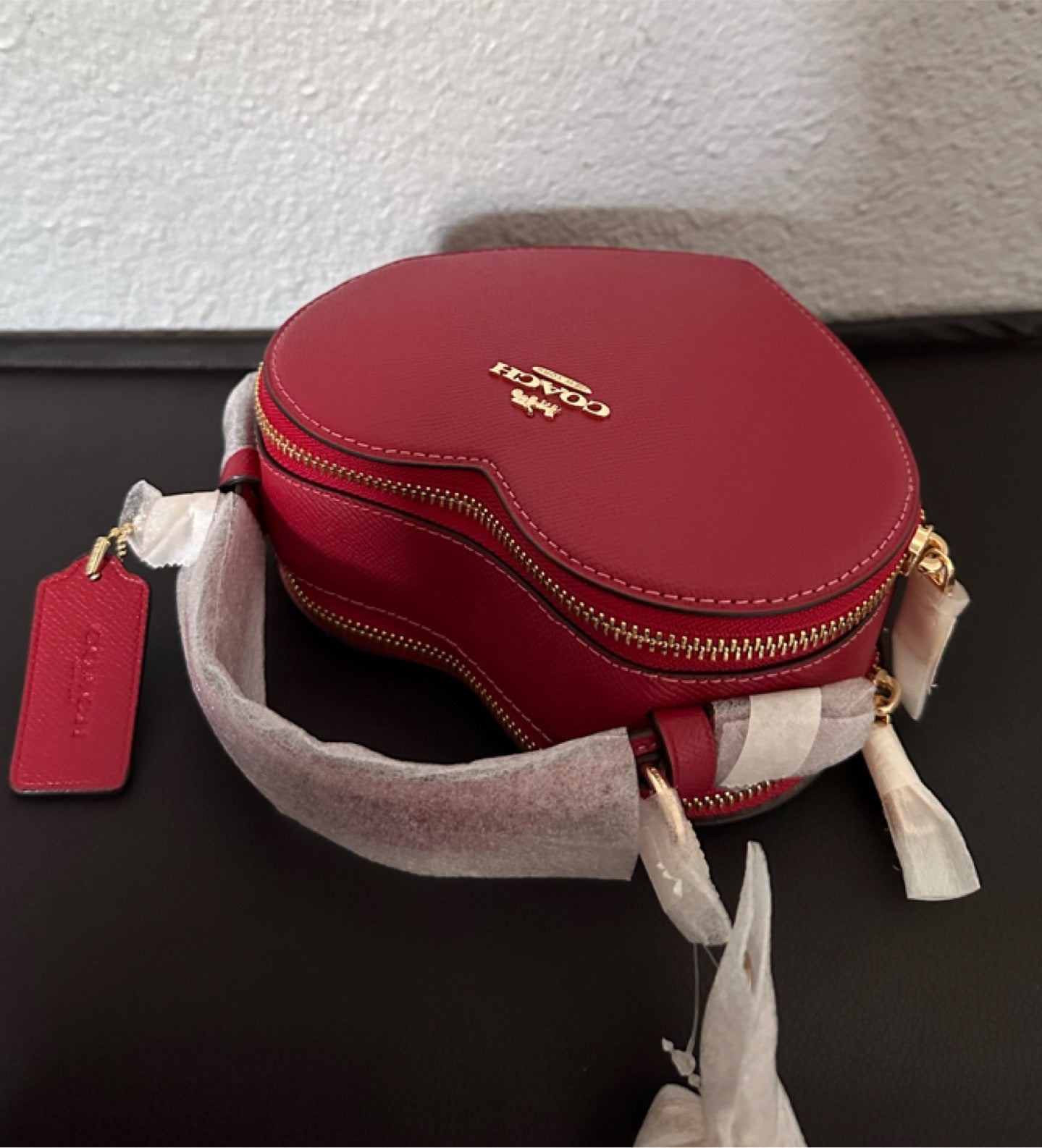 Coach Heart Leather Crossbody