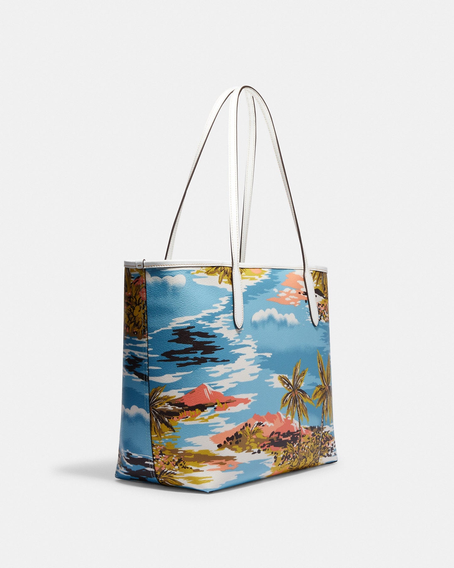 COACH City Tote With Hawaiian Print