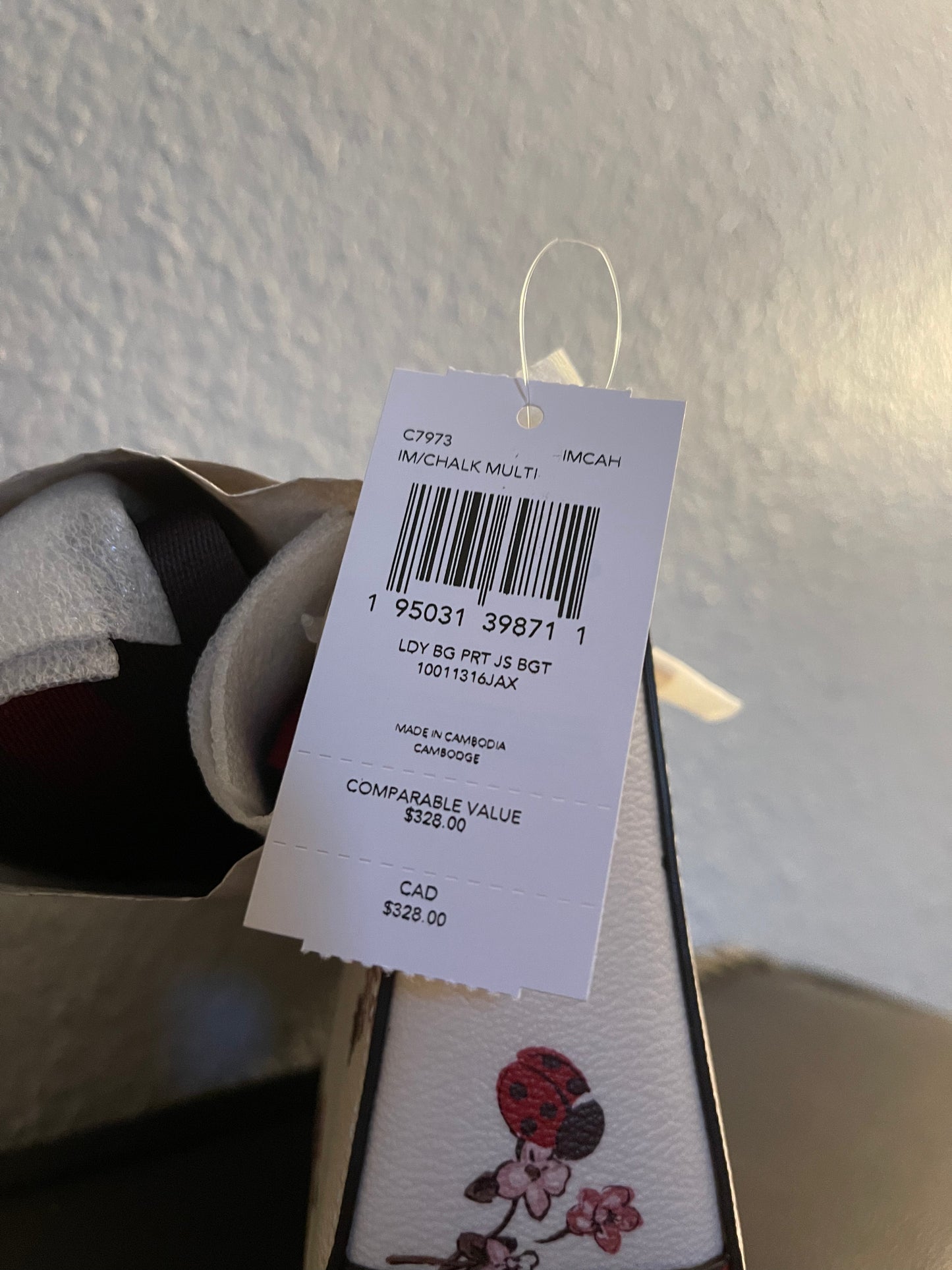 Coach Jes Baguette With Ladybug Floral Print