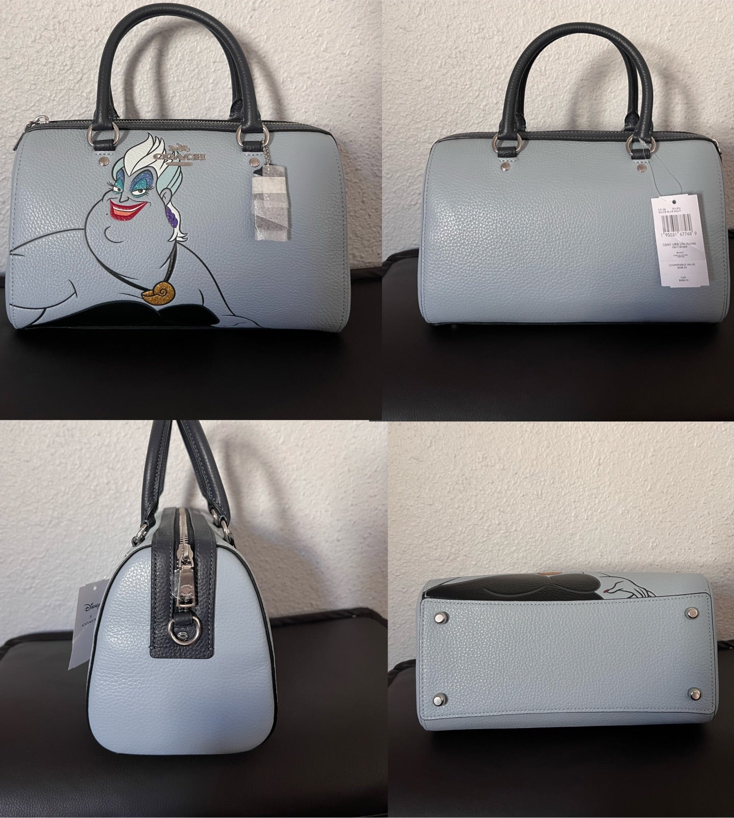 Disney X Coach Rowan Satchel With Ursula Motif