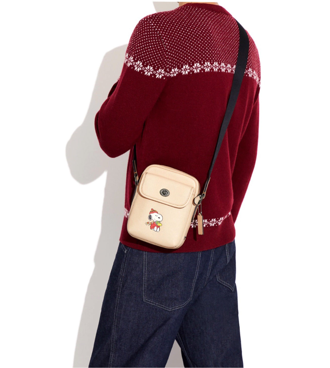 Coach Coach X Peanuts Heritage Crossbody With Snoopy Motif