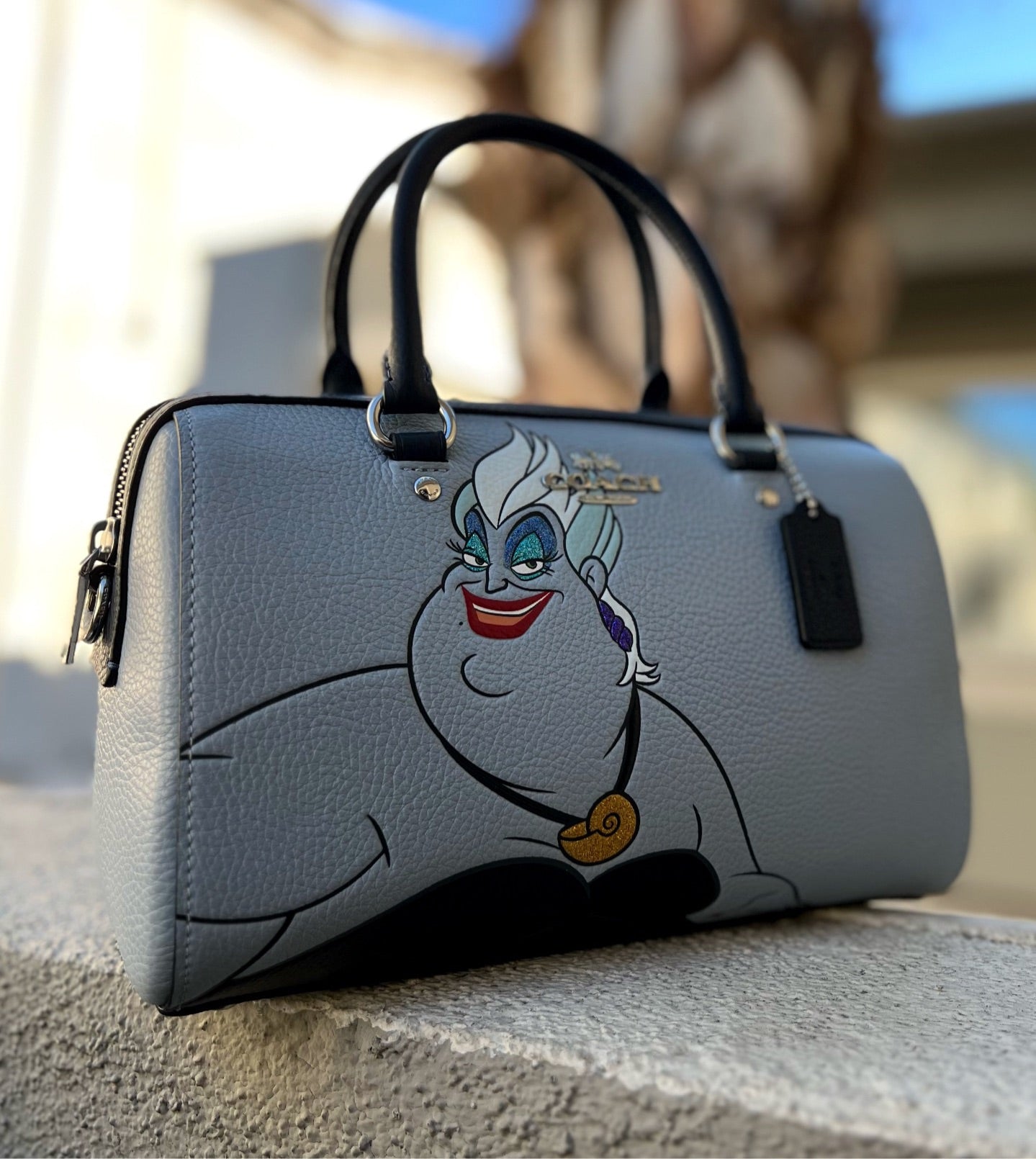 Disney X Coach Rowan Satchel With Ursula Motif