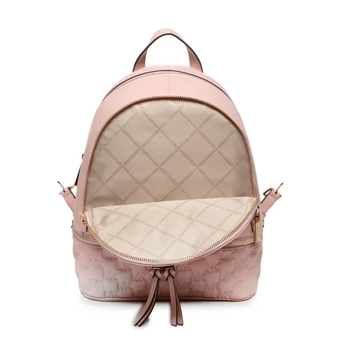 MICHAEL MICHAEL KORS Rhea Logo Embossed Leather Backpack