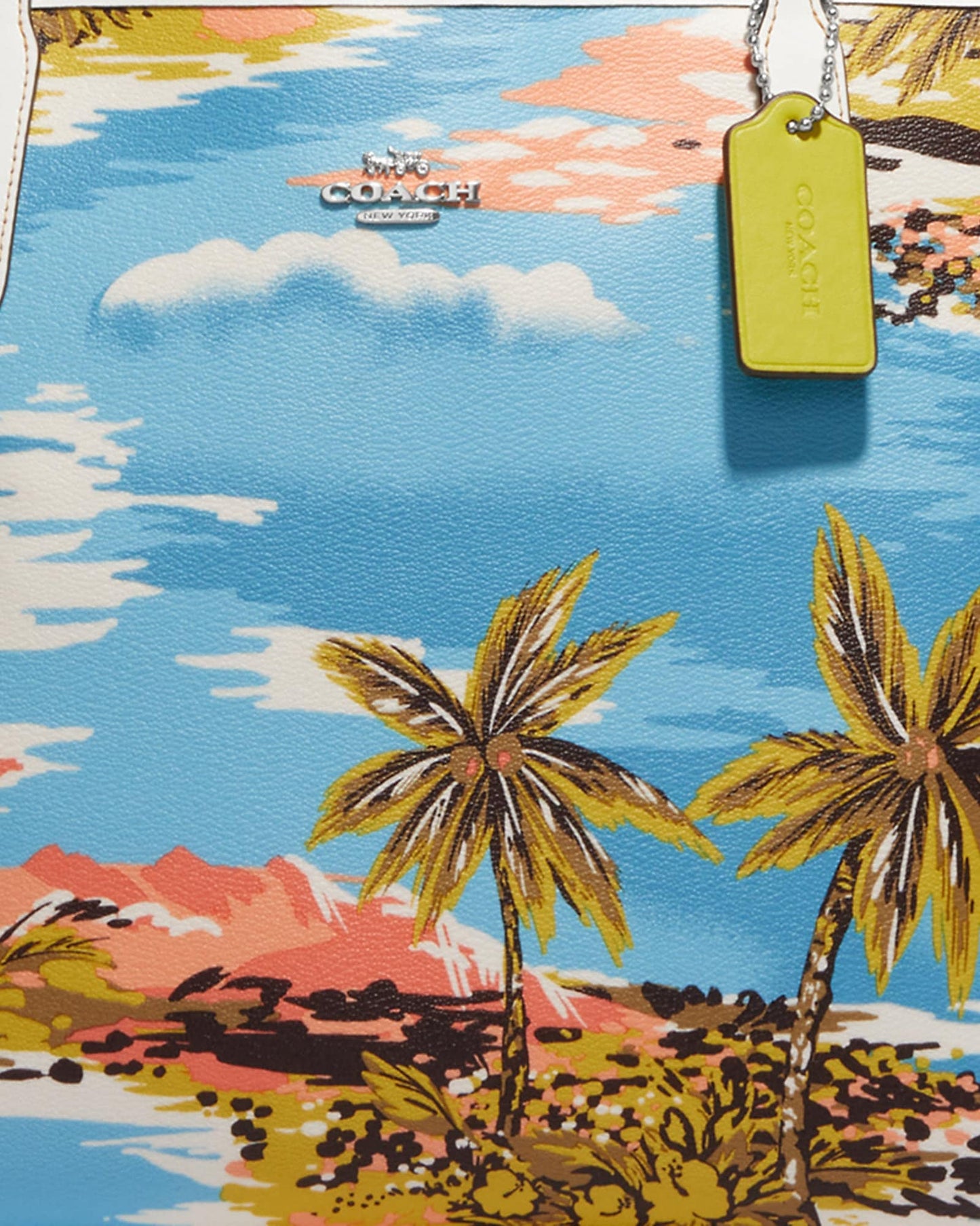 COACH City Tote With Hawaiian Print