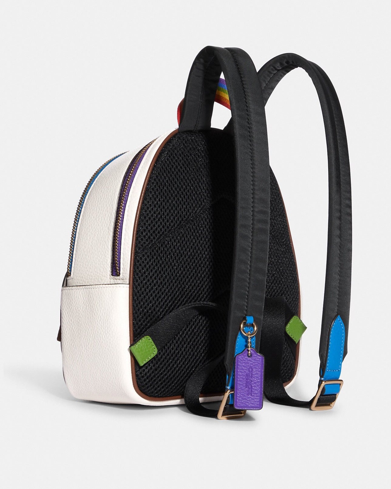 Coach Mini Court Backpack With Rainbow Coach