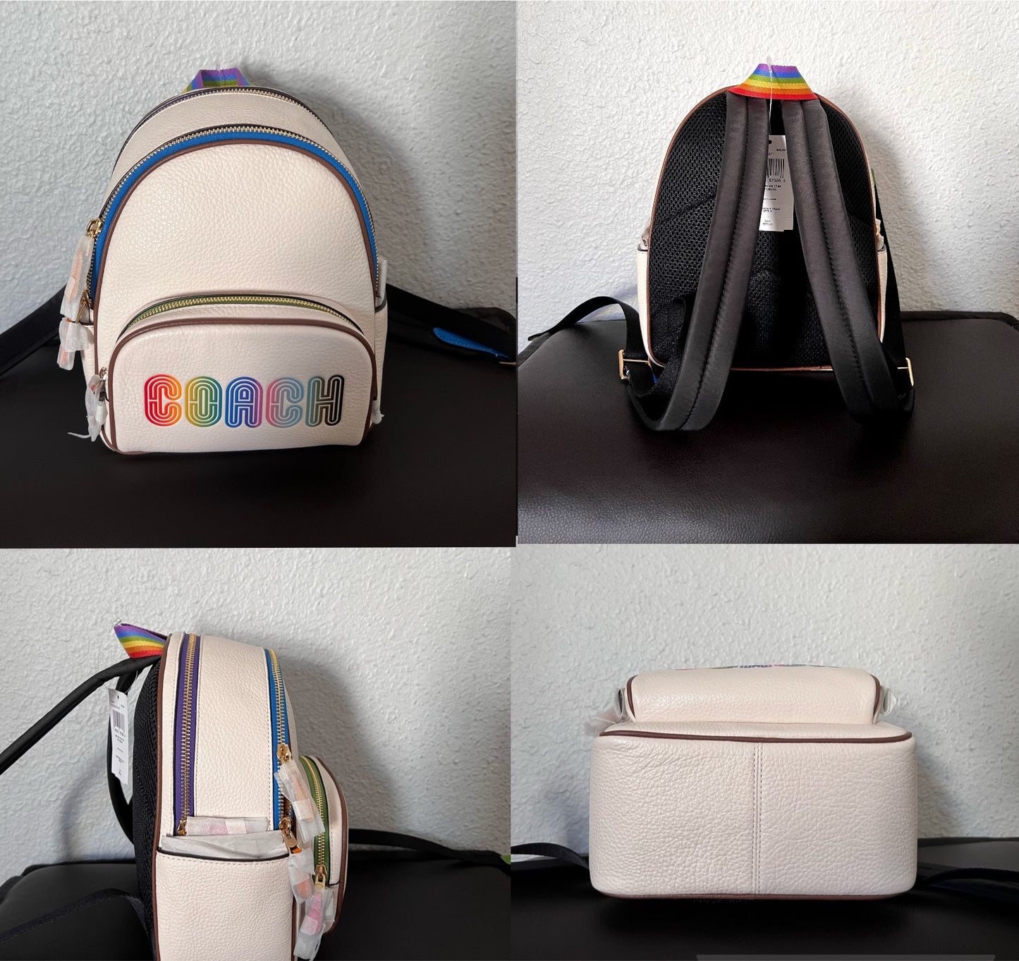 Coach Mini Court Backpack With Rainbow Coach