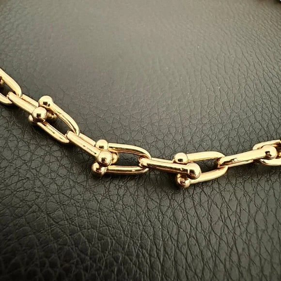 18K Yellow Gold AU 750 Women's Chain Necklace Made In Italy With Gift Box 29gr