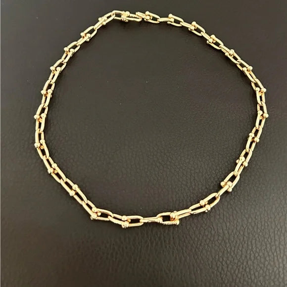 18K Yellow Gold AU 750 Women's Chain Necklace Made In Italy With Gift Box 29gr