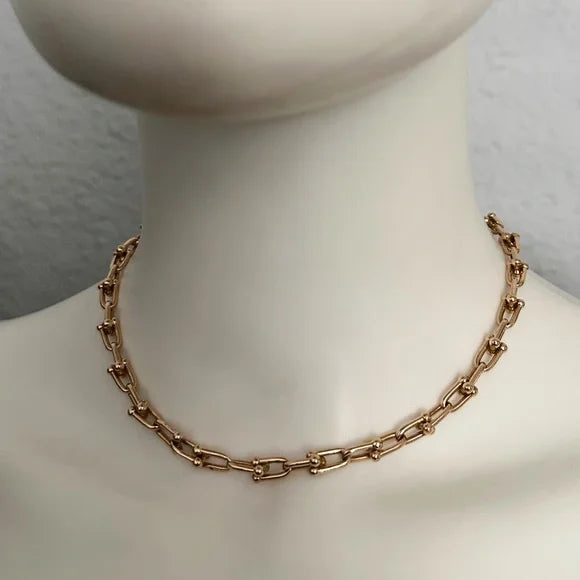 18K Yellow Gold AU 750 Women's Chain Necklace Made In Italy With Gift Box 29gr