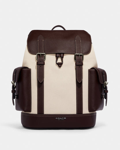 NWT COACH Hudson Backpack Cavas/Leather