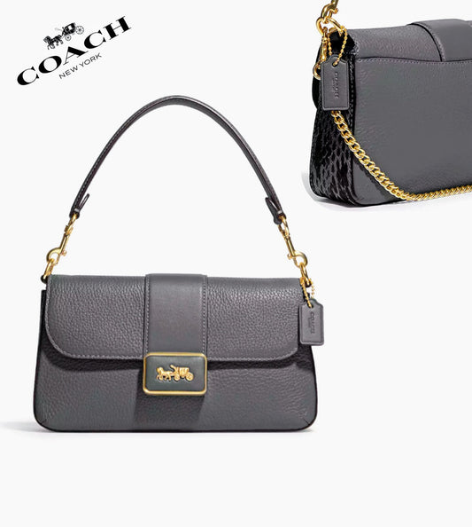 NWT COACH Mini Grace Crossbody Leather Shoulder Bag in Gold/Granite