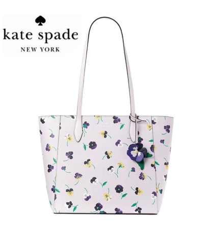 NWT KATE SPADE Dana Large Top Zip Tote Pansy Toss Floral Print