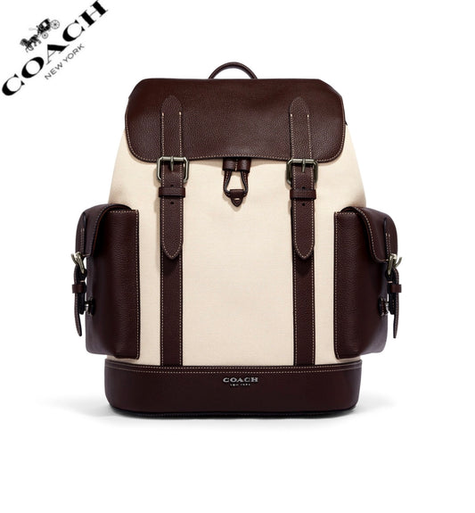 NWT COACH Hudson Backpack Cavas/Leather