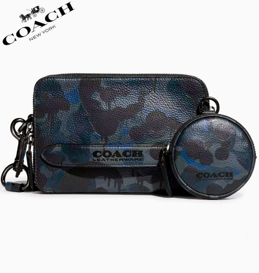 NWT COACH Charter Crossbody With Hybrid Pouch With Camo Print Casual Travel Bag