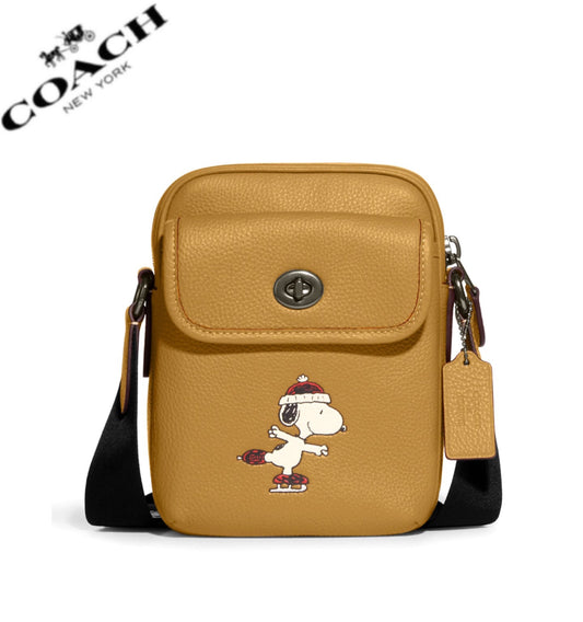 Coach Coach X Peanuts Heritage Crossbody With Snoopy Motif