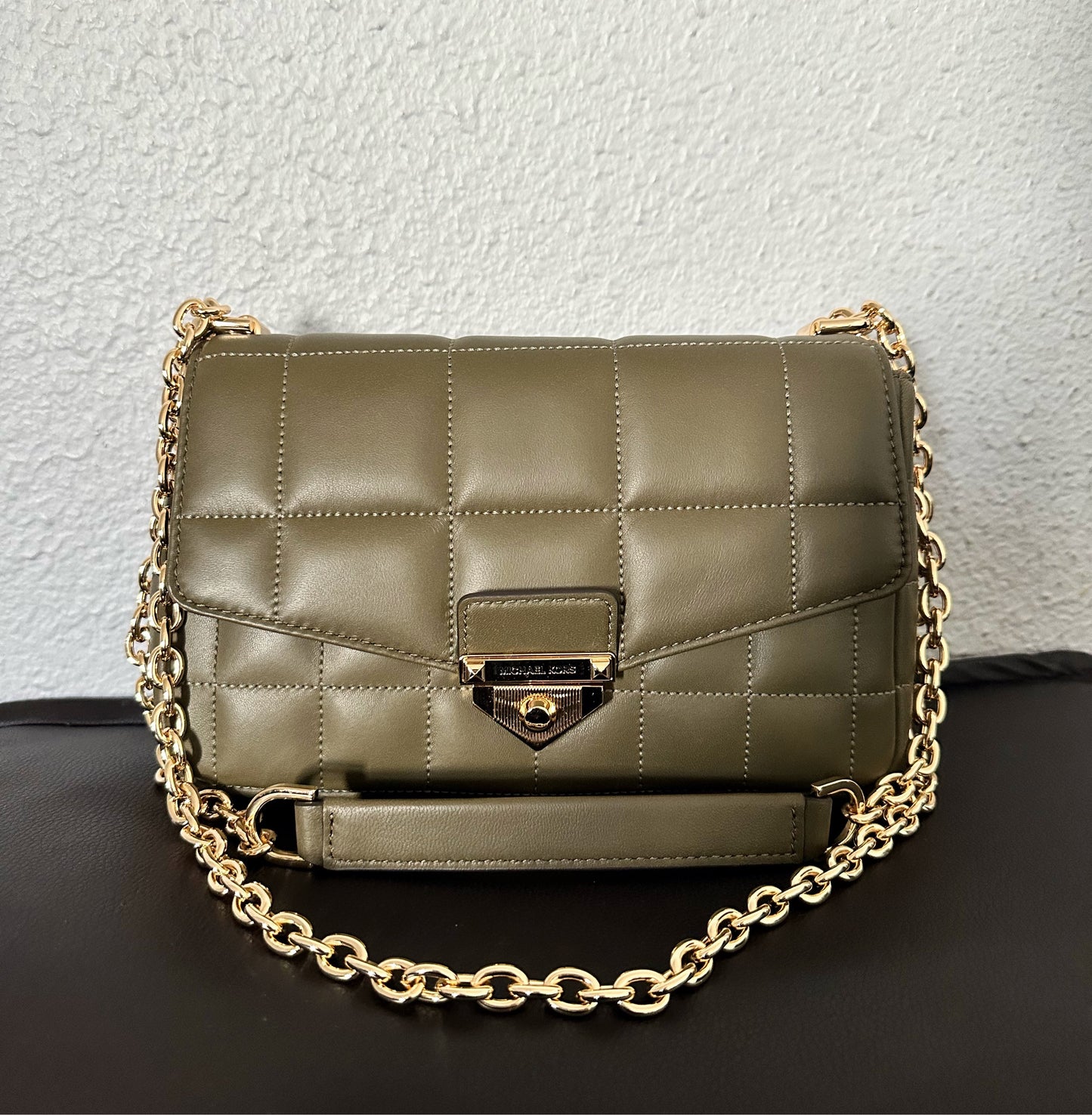 SoHo Large Quilted Leather Shoulder Bag