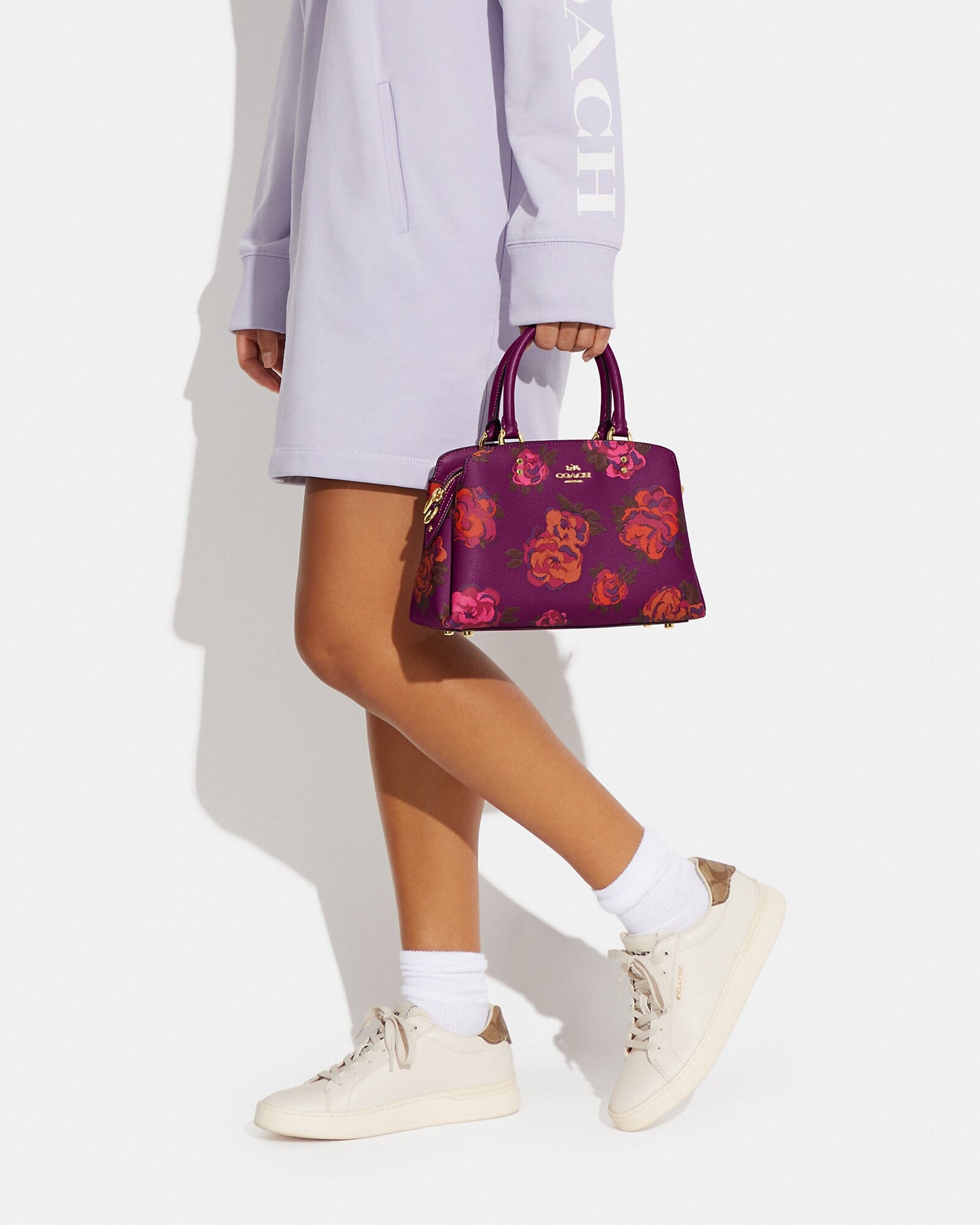 Coach Mini Lillie Carryall With Jumbo Floral Print