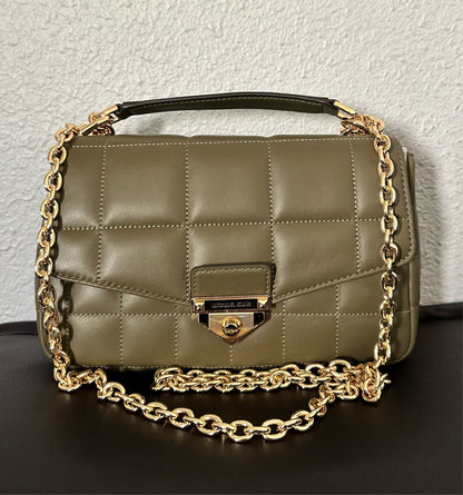 SoHo Large Quilted Leather Shoulder Bag