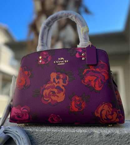 Coach Mini Lillie Carryall With Jumbo Floral Print