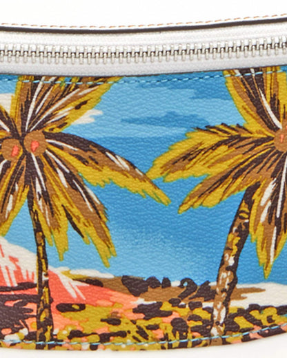 COACH Warren Mini Belt Bag With Hawaiian Print