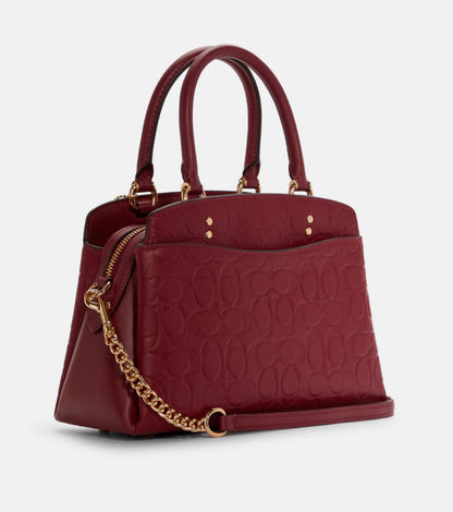 Coach Mini Lillie Carryall In Signature Leather