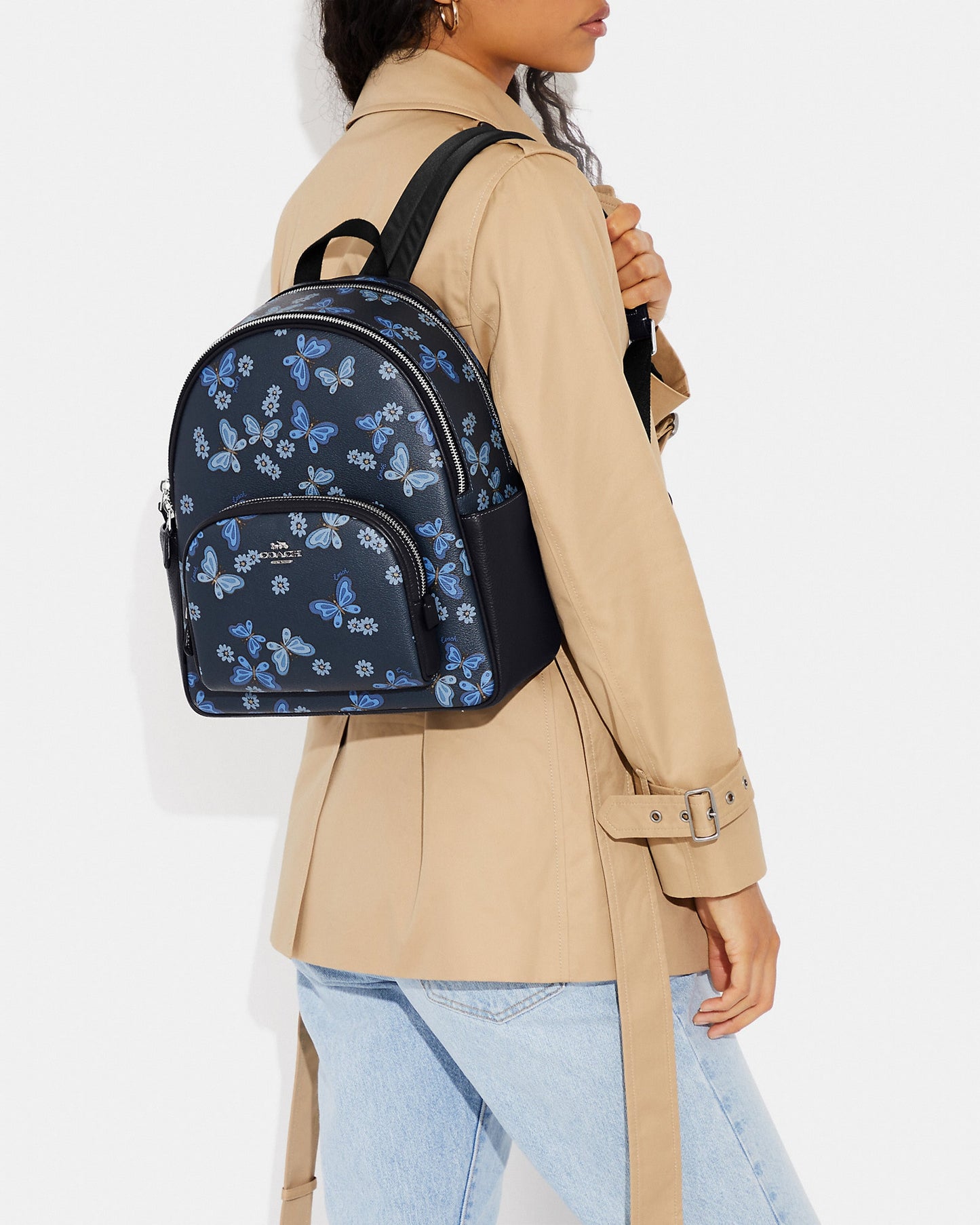 COACH Court Backpack With Lovely Butterfly Print