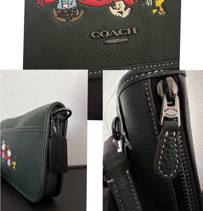 Coach X Peanuts Heritage Convertible Crossbody With Snoopy Motif