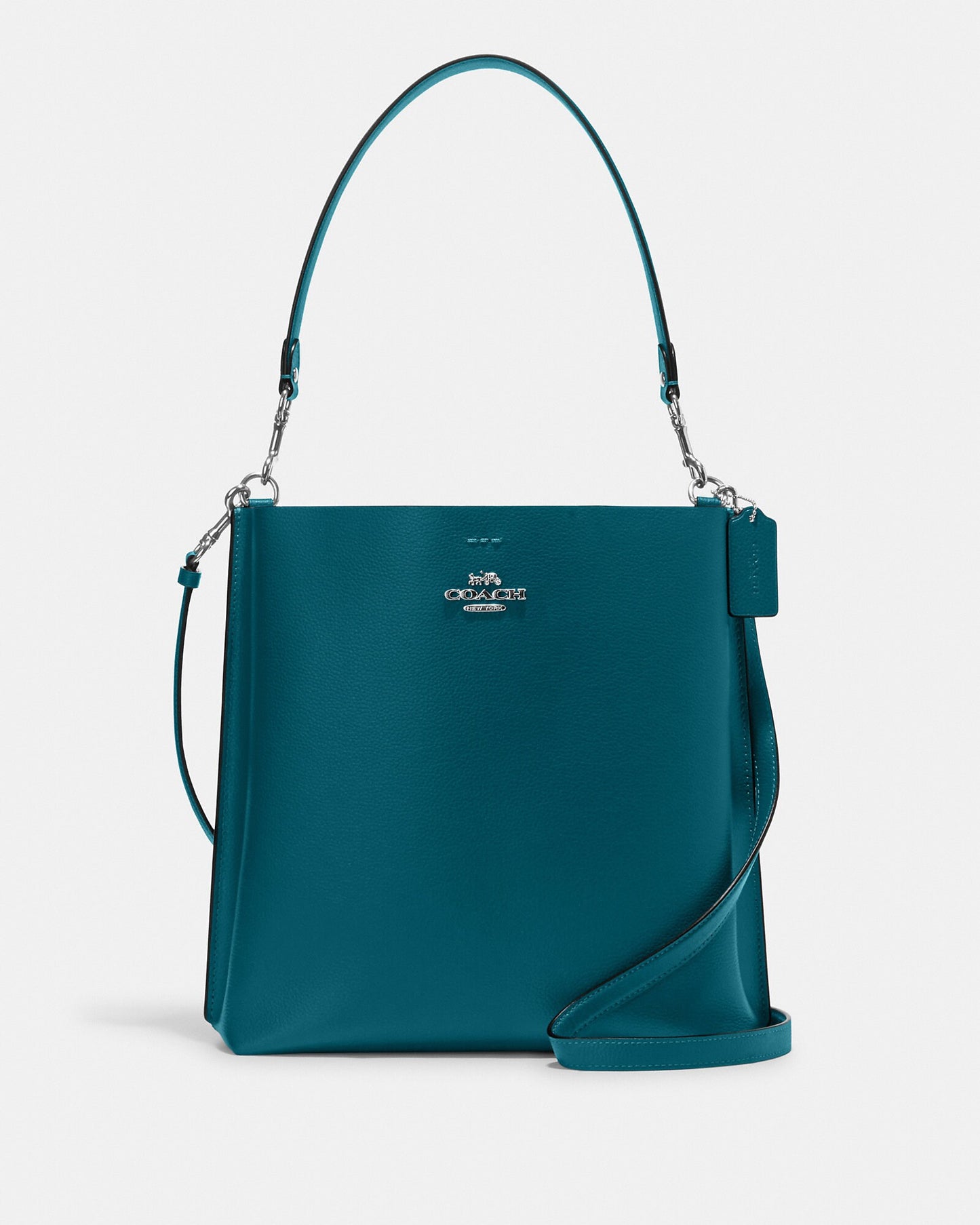 COACH Mollie Bucket Bag Leather Crossbody In Turquoise