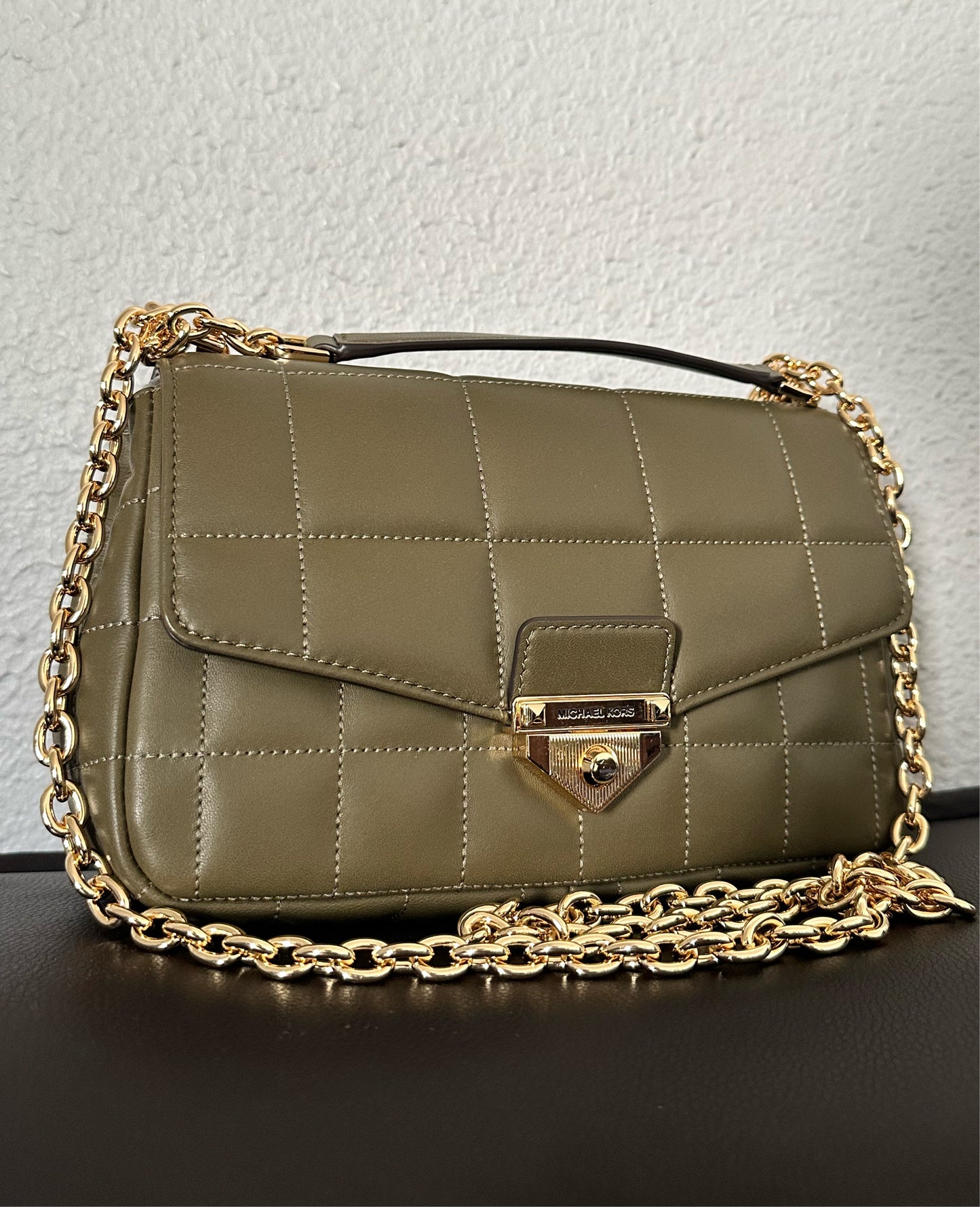 SoHo Large Quilted Leather Shoulder Bag