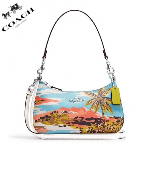 COACH Teri Shoulder Bag With Hawaiian Print