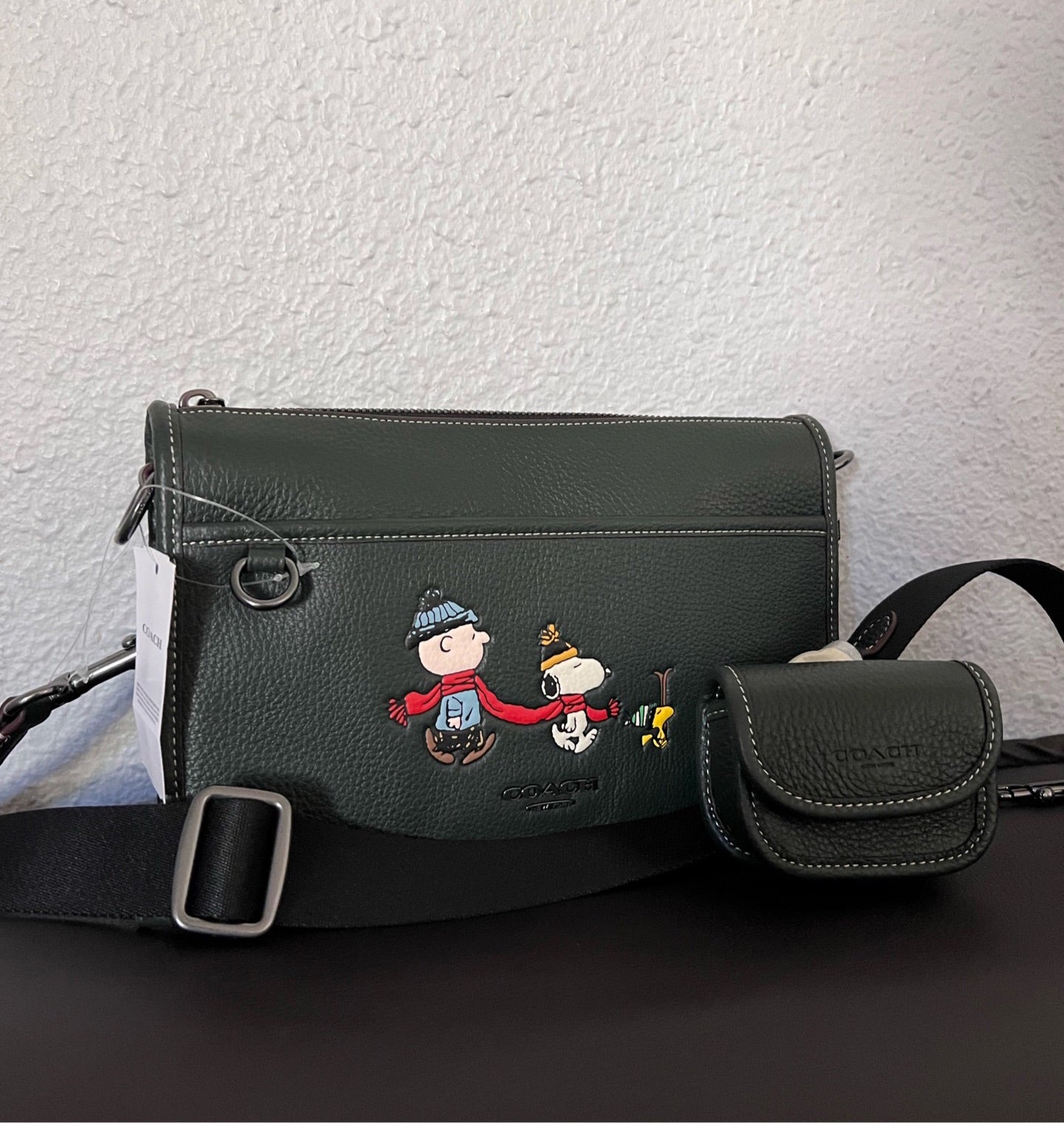 Coach X Peanuts Heritage Convertible Crossbody With Snoopy Motif